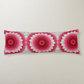 エレガントフローラ抱き枕 – 赤、ピンク ボディピロー (裏面)