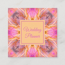 エレガントフローラ抽象芸術 スクエア名刺