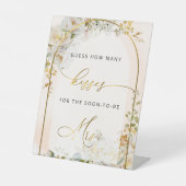 エレガントフローラ数キスブライダルシャワーゲーム 台座サイン (正面)