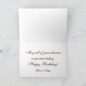 エレガントフローラ旋回誕生日カード カード (内部)