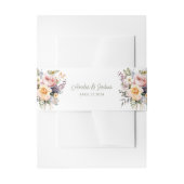 エレガントフローラ春の結婚式 招待状ベリーバンド (正面例)