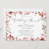 エレガントフローラ書結婚のブランチ 招待状 (正面)