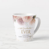 エレガントフローラ最高の祖母エバ金ゴールドグリッター カフェラテマグ (右アングル)