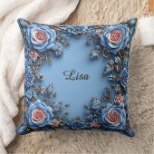 エレガントフローラ枠 クッション (ブランケット)