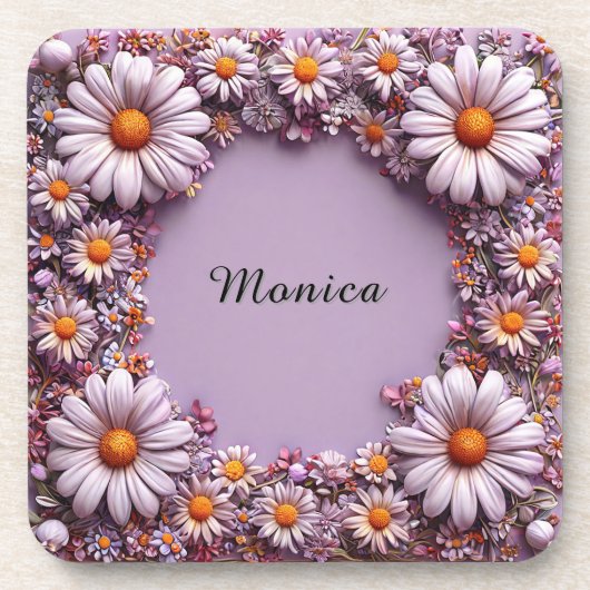エレガントフローラ枠 コースター (正面)