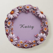 エレガントフローラ枠 ラウンドクッション (裏面)