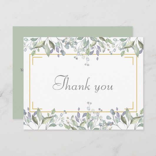 エレガントフローラ業務サンキューカード サンキューカード (正面/裏面)