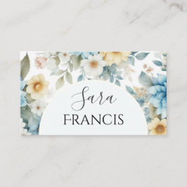 エレガントフローラ標準、3.5インチ×2.0インチビジネスカード 名刺