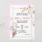 エレガントフローラ樹上結婚式招待状 招待状 (正面/裏面)