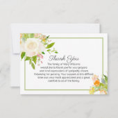 エレガントフローラ死別葬礼 サンキューカード (正面)