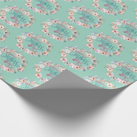 エレガントフローラ母の日お祝い ラッピングペーパー (角)