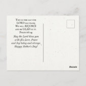 エレガントフローラ母の日のバイブル感動的 ポストカード (裏面)