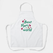 エレガントフローラ母の日の贈り物 エプロン (正面)