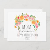 エレガントフローラ母の日 ポストカード (正面/裏面)