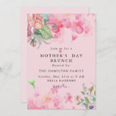 エレガントフローラ母の日 招待状 (正面/裏面)