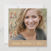 エレガントフローラ母の日MOM写真 シーズンカード (正面)