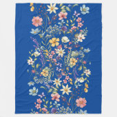 エレガントフローラ毛布コージー心地よいスタイル フリースブランケット (正面)