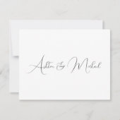 エレガントフローラ水彩フラットサンキューカード サンキューカード (正面)