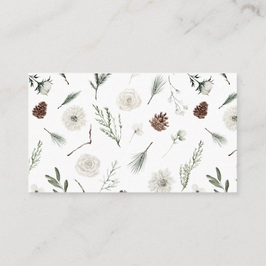 エレガントフローラ水彩下さいレシピ エンクロージャーカード (裏面)