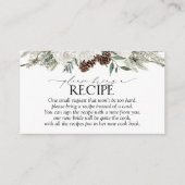 エレガントフローラ水彩下さいレシピ エンクロージャーカード (正面)