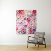 エレガントフローラ水彩写真の背景 タペストリー (インサイチュ)