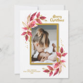 エレガントフローラ水彩写真 シーズンカード (正面)