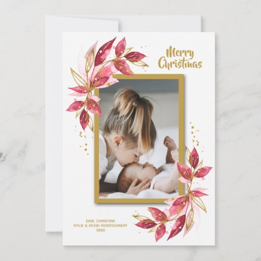 エレガントフローラ水彩写真 シーズンカード (正面)