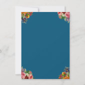 エレガントフローラ水彩庭園の結婚式 セーブザデート (裏面)