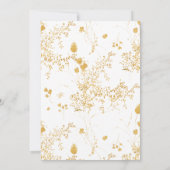 エレガントフローラ水彩結婚式 招待状 (裏面)