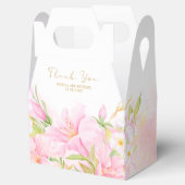 エレガントフローラ水彩赤面ピンク結婚ズ フェイバーボックス (オープン)