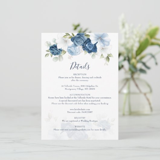 エレガントフローラ水結婚色の詳細 エンクロージャーカード (スタンド正面)