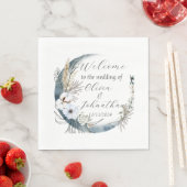 エレガントフローラ水結婚色 スタンダードランチョンナプキン (インサイチュ)