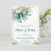 エレガントフローラ水結婚色 招待状 (スタンド正面)