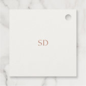 エレガントフローラ水色カップルイニシャル結婚ズ フェイバータグ (裏面)