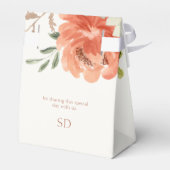 エレガントフローラ水色カップルイニシャル結婚ズ フェイバーボックス (裏面サイド)