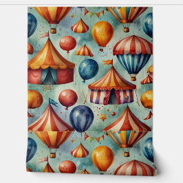 エレガントフローラ水色パターン 壁紙