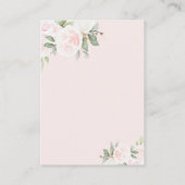 エレガントフローラ水色金ゴールド結婚詳細 エンクロージャーカード (裏面)