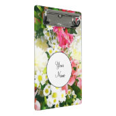 エレガントフローラ水色 ミニクリップボード (アングル)