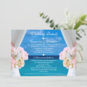 エレガントフローラ海ビーチサマー結婚ズ詳細 招待状 (スタンド正面)