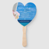 エレガントフローラ海ビーチサマー結婚ズ ハンドファン (裏面)