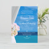 エレガントフローラ海ビーチサマー結婚ズ 招待状 (スタンド正面)