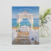 エレガントフローラ海ビーチサマー結婚ズ 招待状 (スタンド正面)