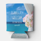 エレガントフローラ海ビーチサマー結婚ズ 缶クーラー (裏面)