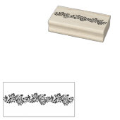 エレガントフローラ渦巻形のオーナメント ラバースタンプ (押印)