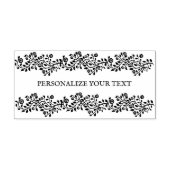 エレガントフローラ渦巻形のオーナメント ラバースタンプ (インプリント)