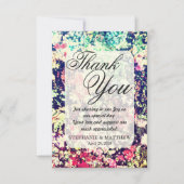 エレガントフローラ照多彩合パターン サンキューカード (正面)
