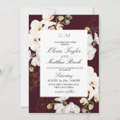 エレガントフローラ熱帯庭園の結婚式 招待状 (正面)