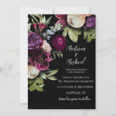 エレガントフローラ牡丹結婚の 招待状 (正面)