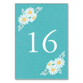 エレガントフローラ白デイジー結婚ズ テーブルナンバー (裏面)