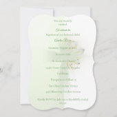 エレガントフローラ白熱［赤熱］光を放つ相互洗礼 招待状 (正面)